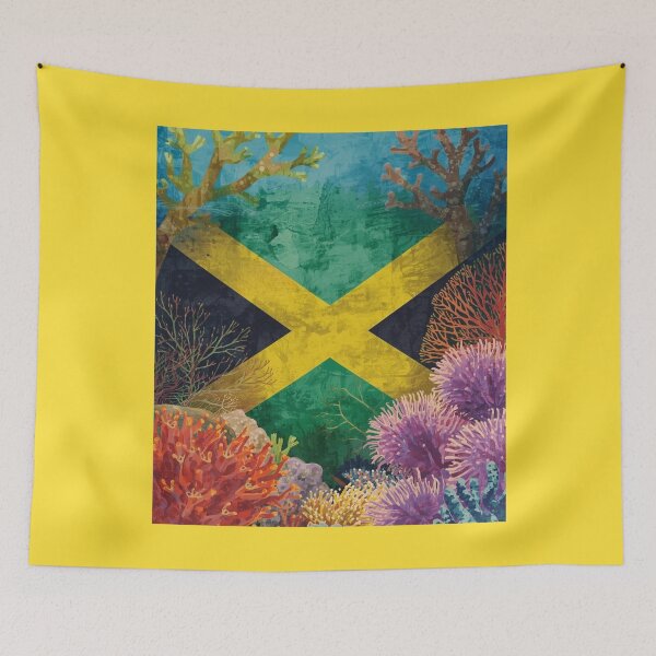 Item preview, Jamaica flag under water designed and sold by seahorse crossing.