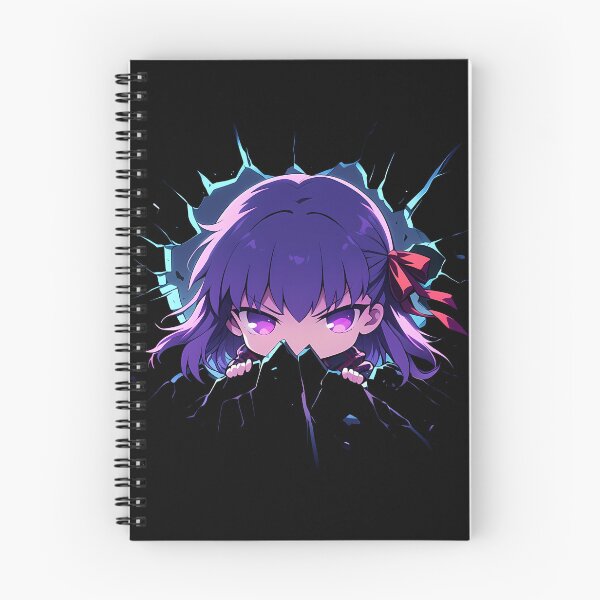 Item preview, Sakura Matou Fate Stay Night Anime Peeking With Purple Aura designed and sold by TorbenKuhano.