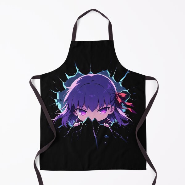 Item preview, Sakura Matou Fate Stay Night Anime Peeking With Purple Aura designed and sold by TorbenKuhano.