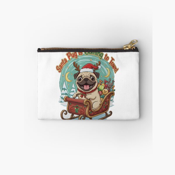 Item preview, Santa Pug is Coming to Town designed and sold by Christopher Faxon.