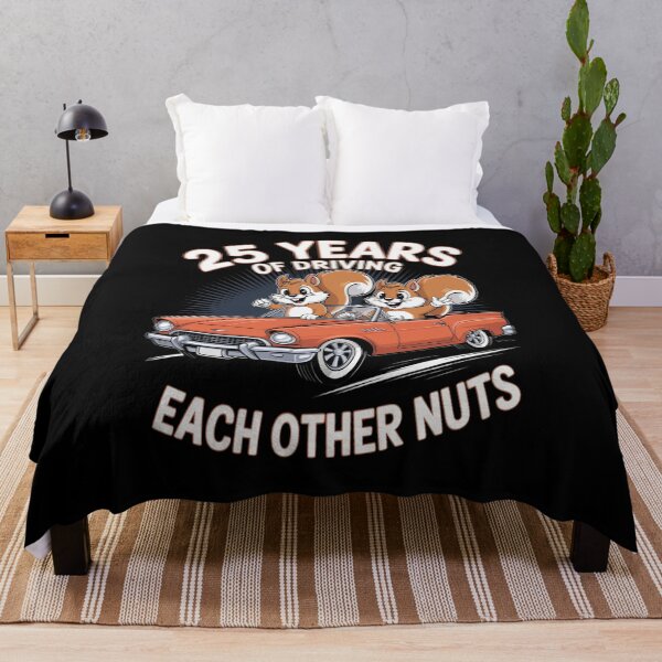 Item preview, 25 Years of Driving Each Other Nuts Wedding Anniversary designed and sold by tabdejinti.