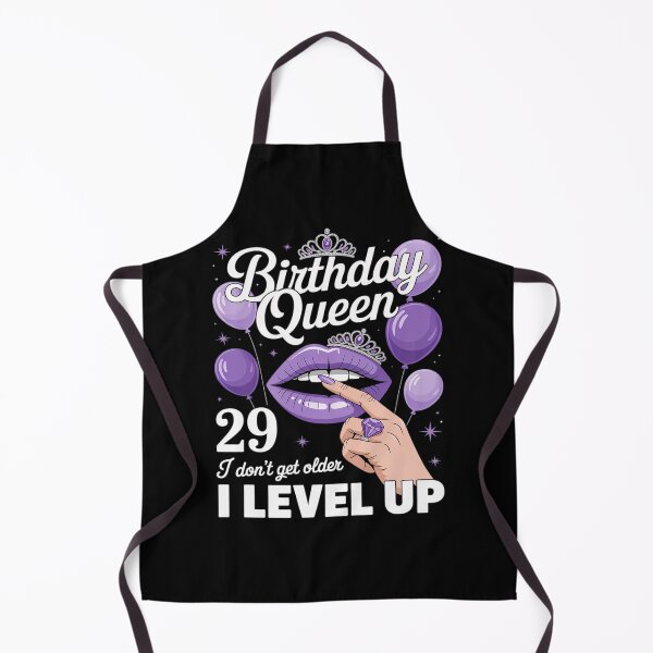 Item preview, 29th Birthday Black Queen I Dont Get Older I Level Up designed and sold by tabdejinti.