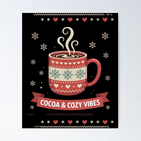 Item preview, Cocoa Cozy Vibes Hot Chocolate Fall designed and sold by HellD3vil-Art.