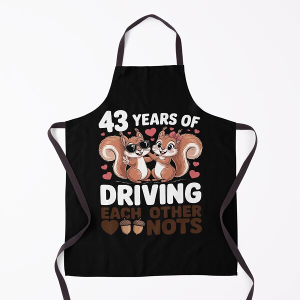 Item preview, 43rd Wedding Anniversary 43 Years of Driving Each Other Nuts designed and sold by tabdejinti.
