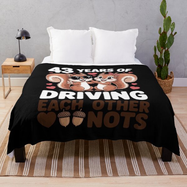 Item preview, 43rd Wedding Anniversary 43 Years of Driving Each Other Nuts designed and sold by tabdejinti.