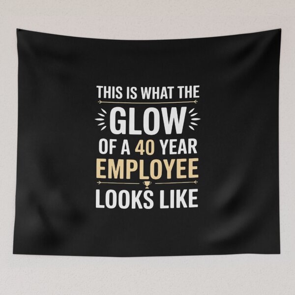 Item preview, 45 Year Employee 40th Work Anniversary Quote designed and sold by tabdejinti.