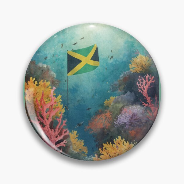 Item preview, Jamaica flag under water designed and sold by seahorse crossing.