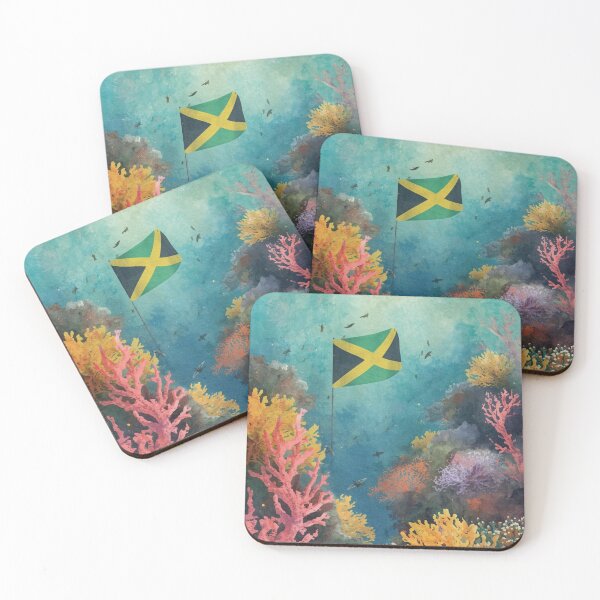 Item preview, Jamaica flag under water designed and sold by seahorse crossing.