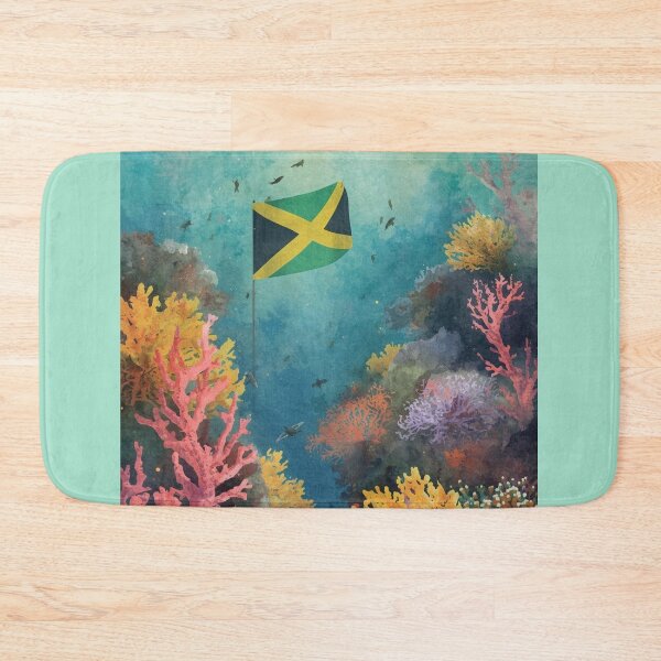 Item preview, Jamaica flag under water designed and sold by seahorse crossing.