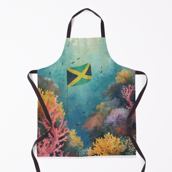 Item preview, Jamaica flag under water designed and sold by seahorse crossing.