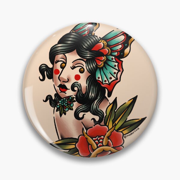 Item preview, Traditional Butterfly Rose Girl designed and sold by marenara.