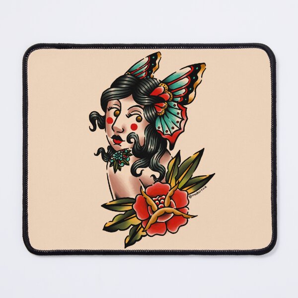 Item preview, Traditional Butterfly Rose Girl designed and sold by marenara.