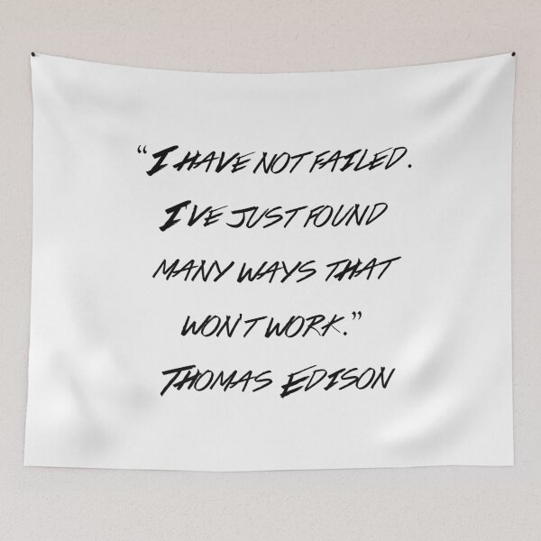 Item preview,  Thomas Edison Quotes designed and sold by 4ever-Undaunted.