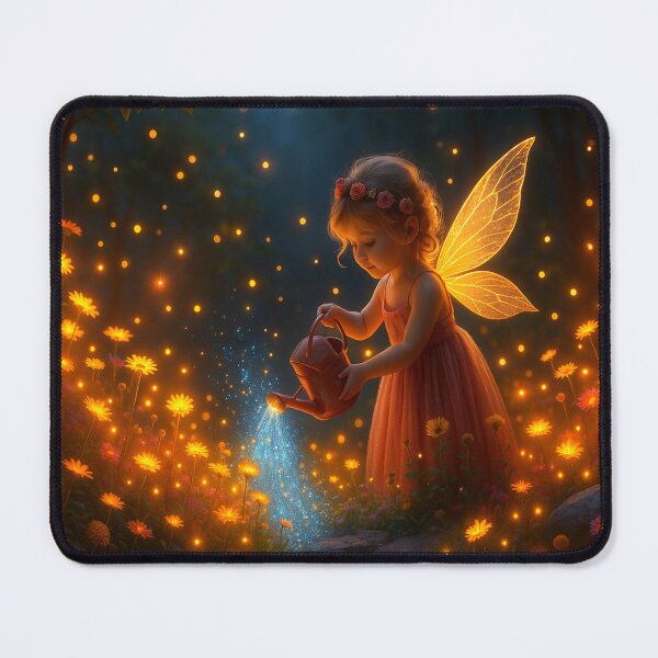 Item preview, Aurala – Bloomkeeper of the Emberlight Garden | Fantasy Fairy Art by Jennifer Moor designed and sold by MythicmoorArt.