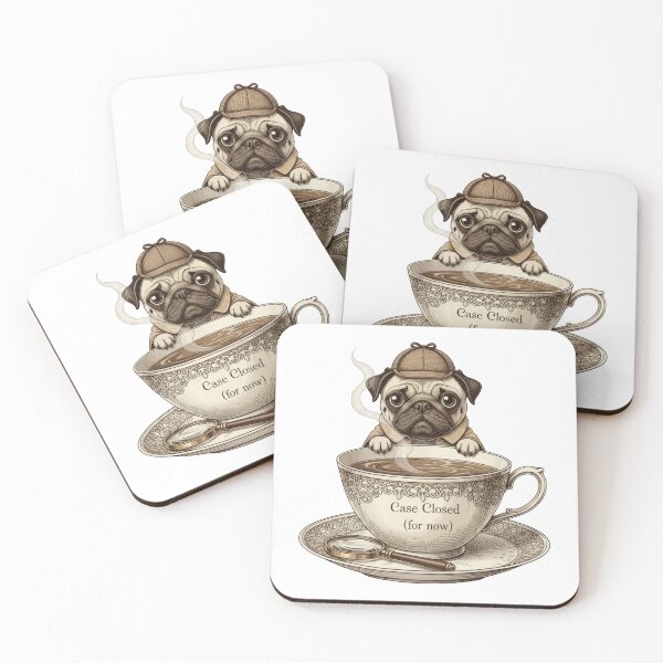 Item preview, Detective Pug designed and sold by DisignByPrince.