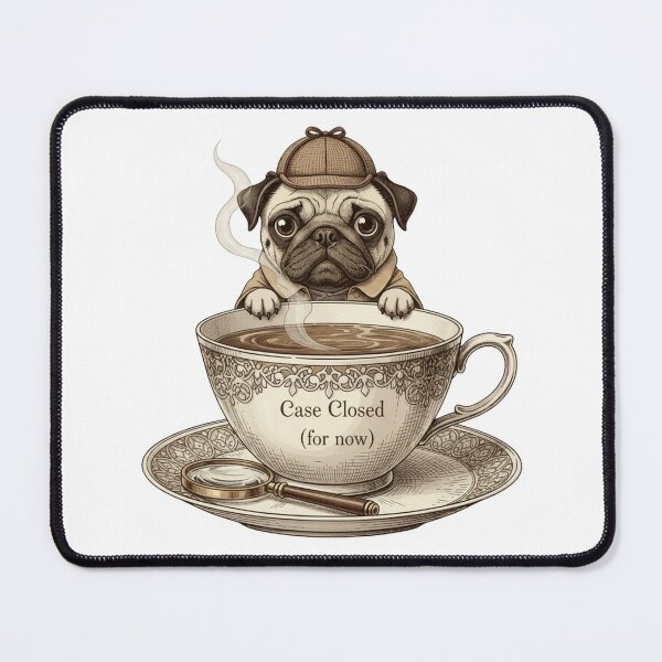 Item preview, Detective Pug designed and sold by DisignByPrince.