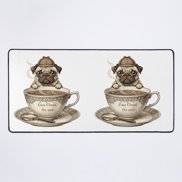 Item preview, Detective Pug designed and sold by DisignByPrince.