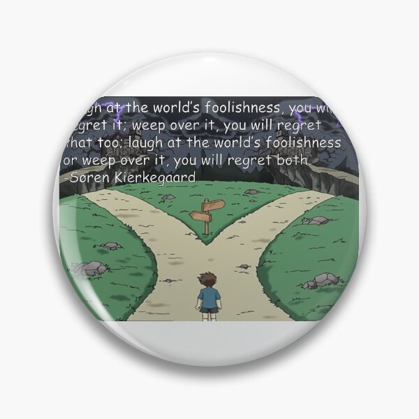 Item preview, Kierkegaard quote about regret designed and sold by anythingbutbroicism.