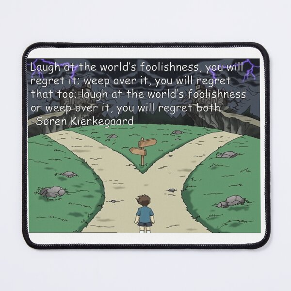 Item preview, Kierkegaard quote about regret designed and sold by anythingbutbroicism.