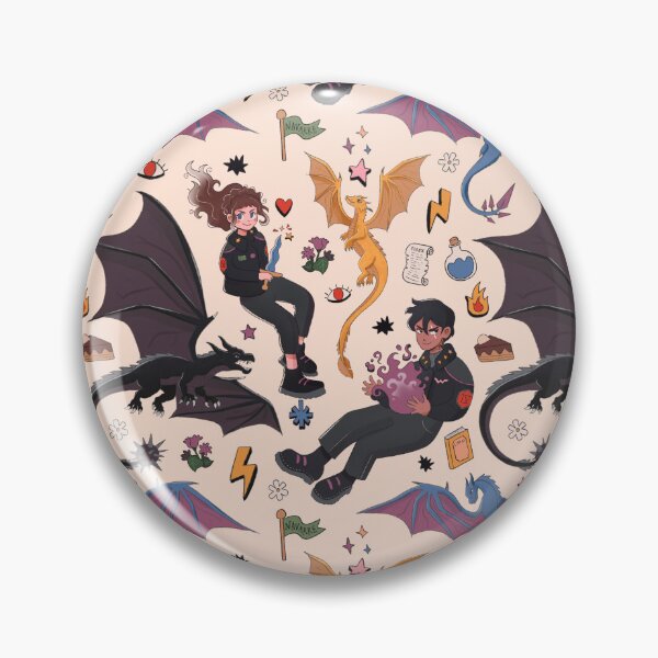Item preview, Fourth Wing Pattern - Xaden, Violet, Andarna, Sgaeyl & Tairn designed and sold by ilustraprin.