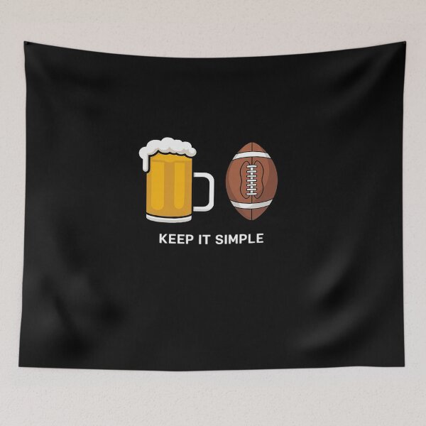 Item preview, Keep It Simple Beer College Football Funny designed and sold by khorbiasieno.