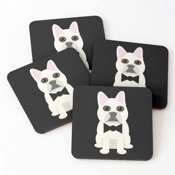 Item preview, Cream Frenchie with bow tie designed and sold by Mountain-Point.