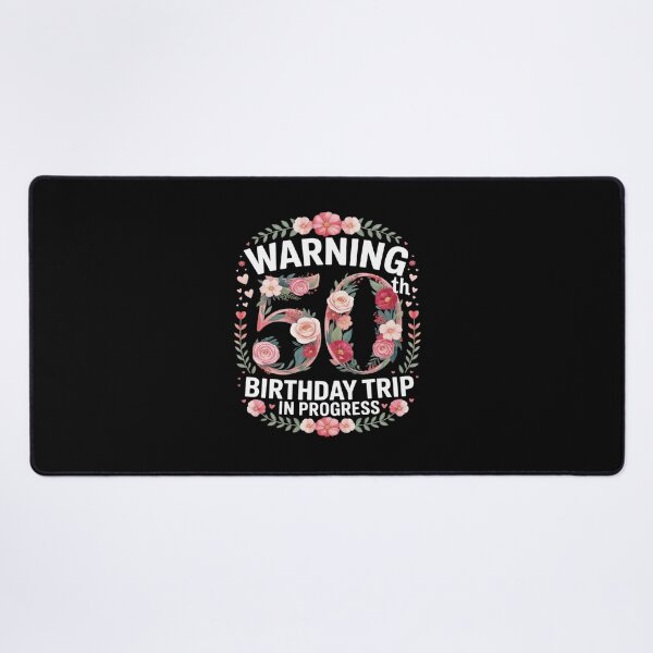 Item preview, 50 Years Old Warning 50th Birthday Trip In Progress designed and sold by ticlitule.