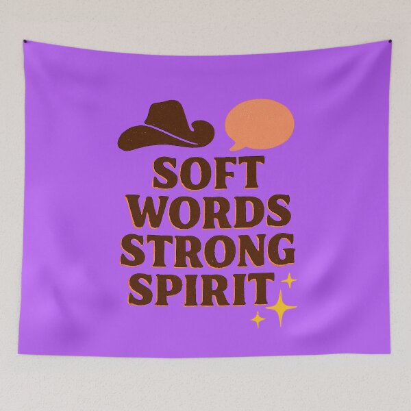 Item preview, SOFT WORDS STRONG SPIRIT designed and sold by Brickroad Dsigns.