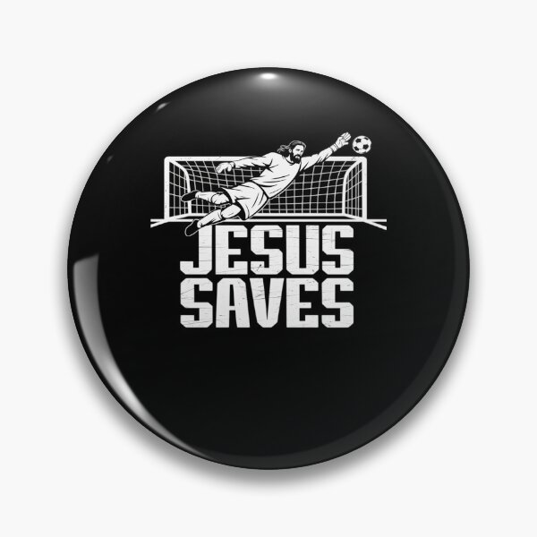 Item preview, Jesus Saves Soccer Football Christian Goalie Goalkeeper designed and sold by RayArmstrong.