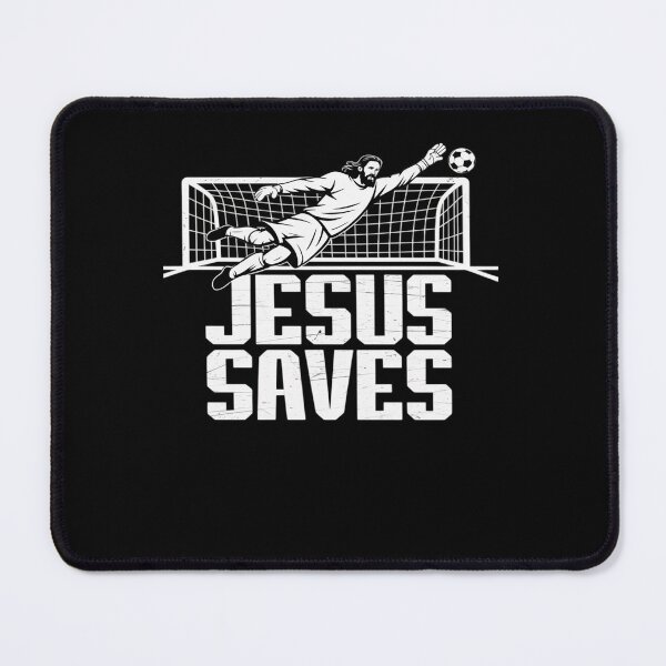 Item preview, Jesus Saves Soccer Football Christian Goalie Goalkeeper designed and sold by RayArmstrong.