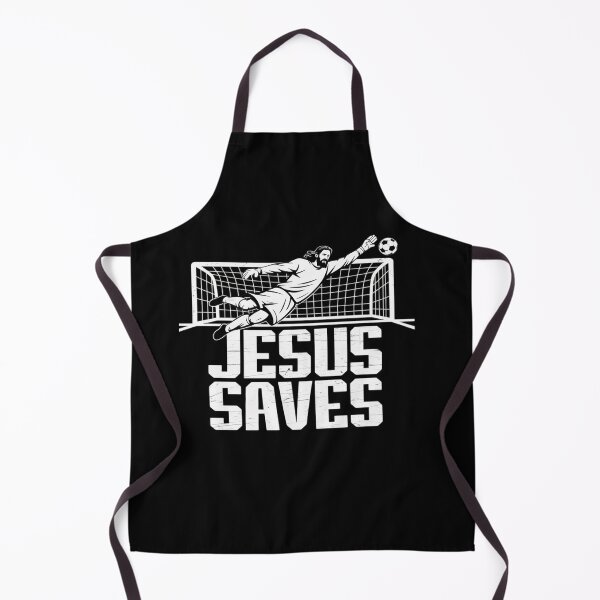 Item preview, Jesus Saves Soccer Football Christian Goalie Goalkeeper designed and sold by RayArmstrong.