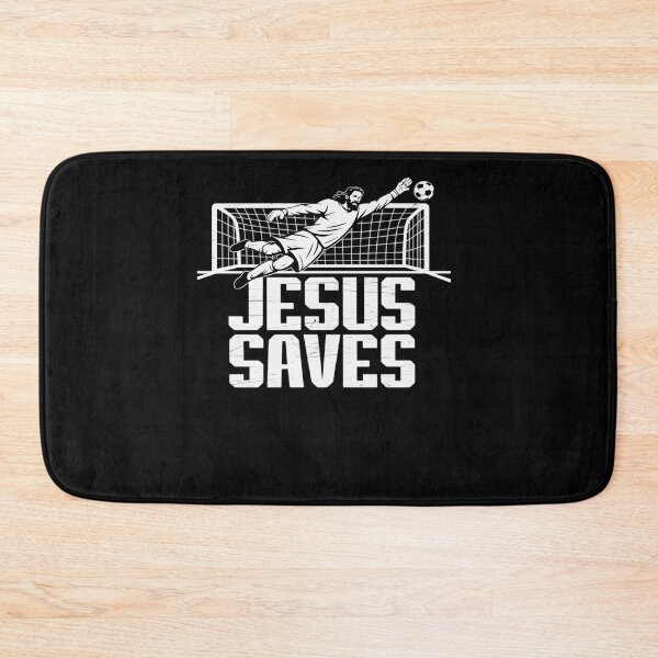 Item preview, Jesus Saves Soccer Football Christian Goalie Goalkeeper designed and sold by RayArmstrong.