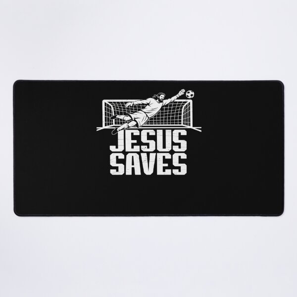 Item preview, Jesus Saves Soccer Football Christian Goalie Goalkeeper designed and sold by RayArmstrong.