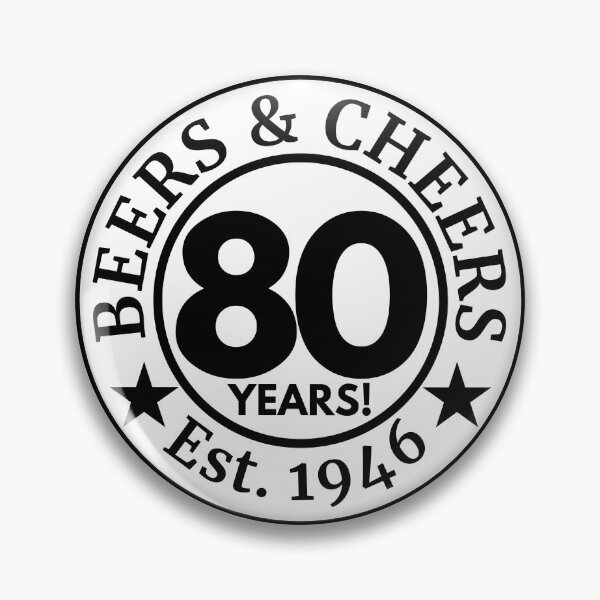 Item preview, Beers and Cheers 80 1946 | 80th Birthday Celebration | Vintage Anniversary designed and sold by highflycrafts.