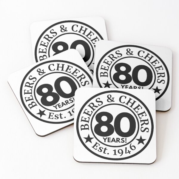 Item preview, Beers and Cheers 80 1946 | 80th Birthday Celebration | Vintage Anniversary designed and sold by highflycrafts.