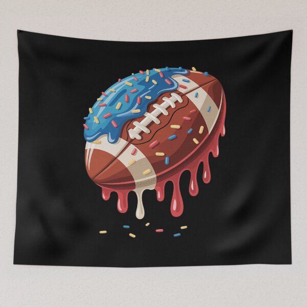 Item preview, Ice Cream Drip Football Stuff 4th of July designed and sold by MinaReinger.