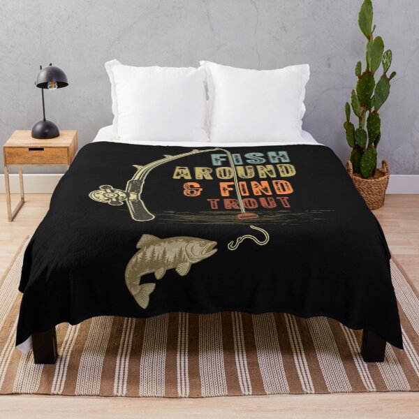Item preview, Distressed Trout Fishing T-Shirt – Fish Around & Find Trout designed and sold by LarryMBrown.