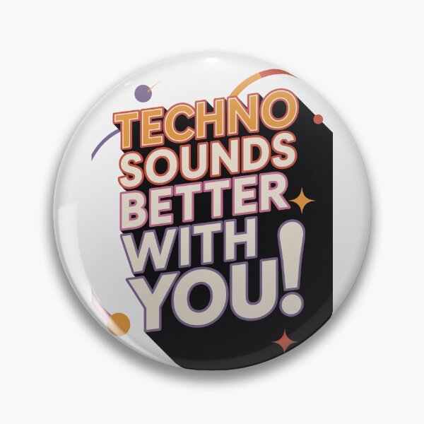 Item preview, Techno Sounds Better With You – Retro 70s Disco Style for DJs and Ravers designed and sold by paulo silveira.