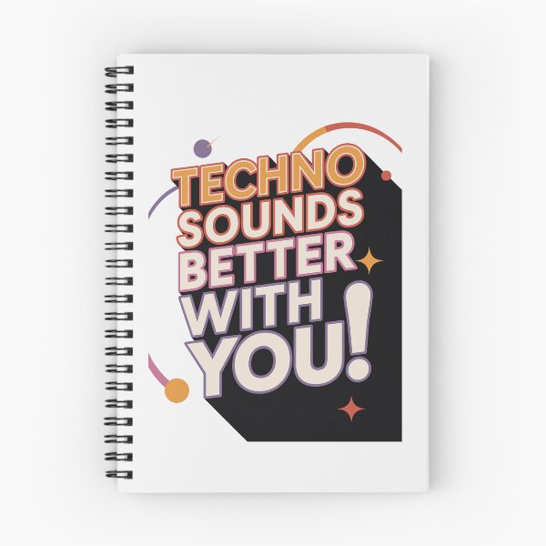 Item preview, Techno Sounds Better With You – Retro 70s Disco Style for DJs and Ravers designed and sold by paulo silveira.