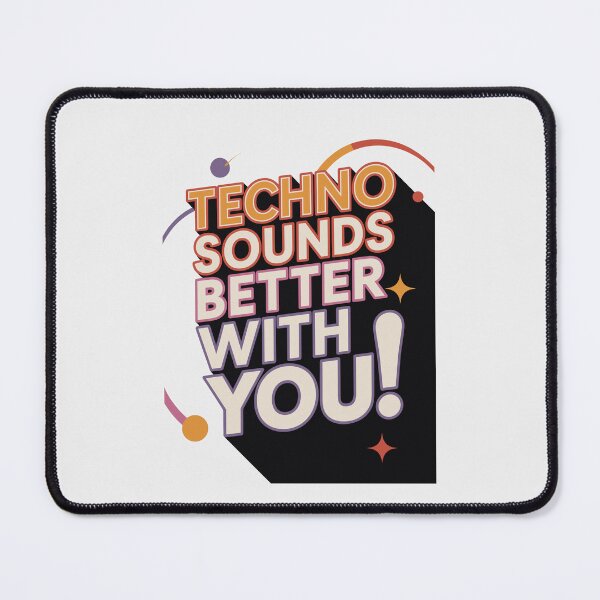 Item preview, Techno Sounds Better With You – Retro 70s Disco Style for DJs and Ravers designed and sold by paulo silveira.