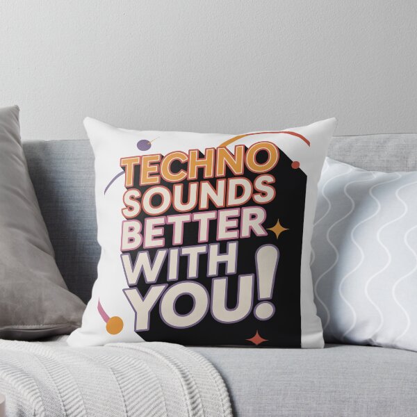 Item preview, Techno Sounds Better With You – Retro 70s Disco Style for DJs and Ravers designed and sold by paulo silveira.