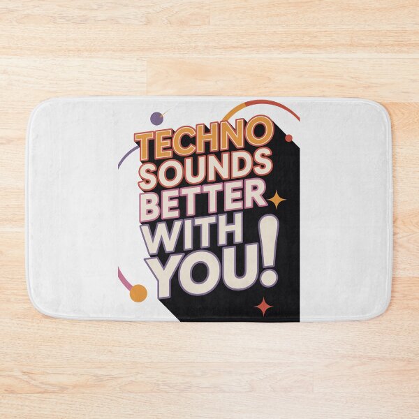 Item preview, Techno Sounds Better With You – Retro 70s Disco Style for DJs and Ravers designed and sold by paulo silveira.