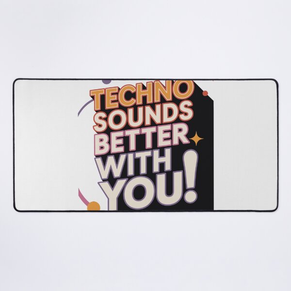 Item preview, Techno Sounds Better With You – Retro 70s Disco Style for DJs and Ravers designed and sold by paulo silveira.