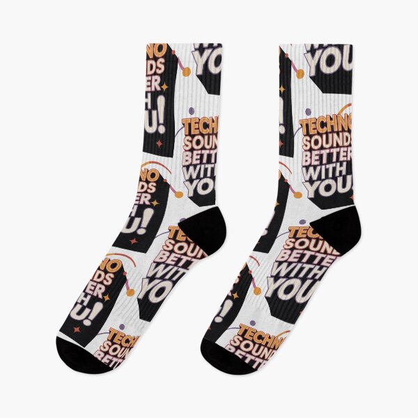 Item preview, Techno Sounds Better With You – Retro 70s Disco Style for DJs and Ravers designed and sold by paulo silveira.