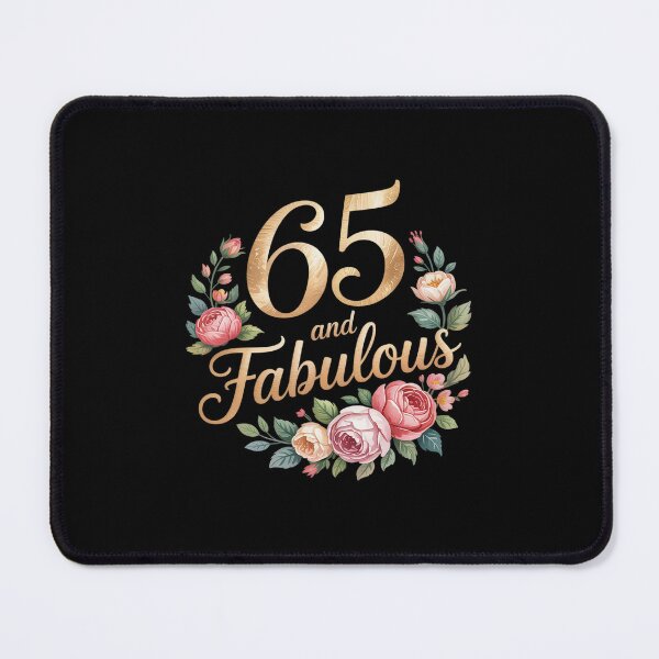 Item preview, 65 And Fabulous Floral 65th Birthday Celebration Funny designed and sold by ticlitule.