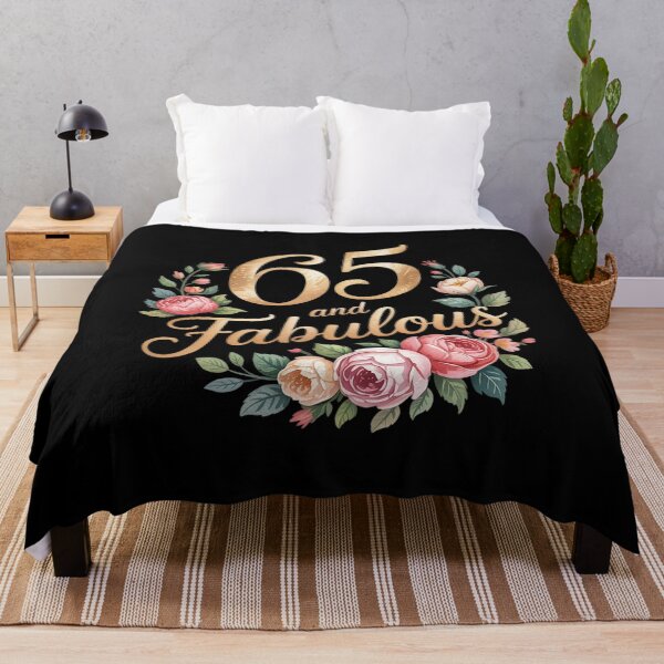 Item preview, 65 And Fabulous Floral 65th Birthday Celebration Funny designed and sold by ticlitule.