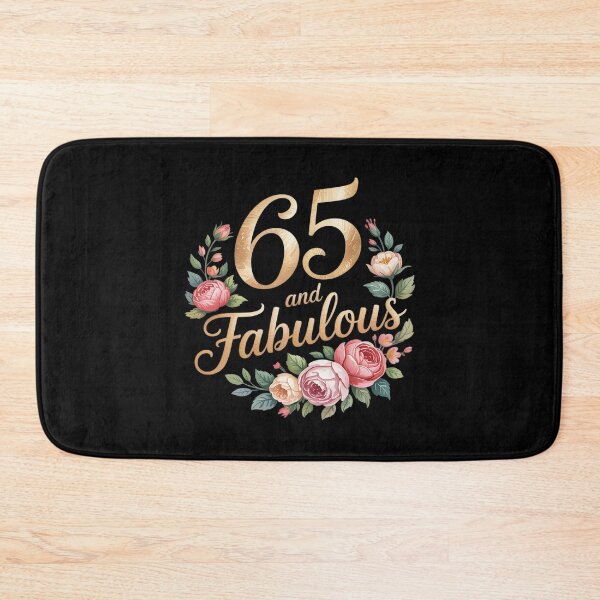 Item preview, 65 And Fabulous Floral 65th Birthday Celebration Funny designed and sold by ticlitule.