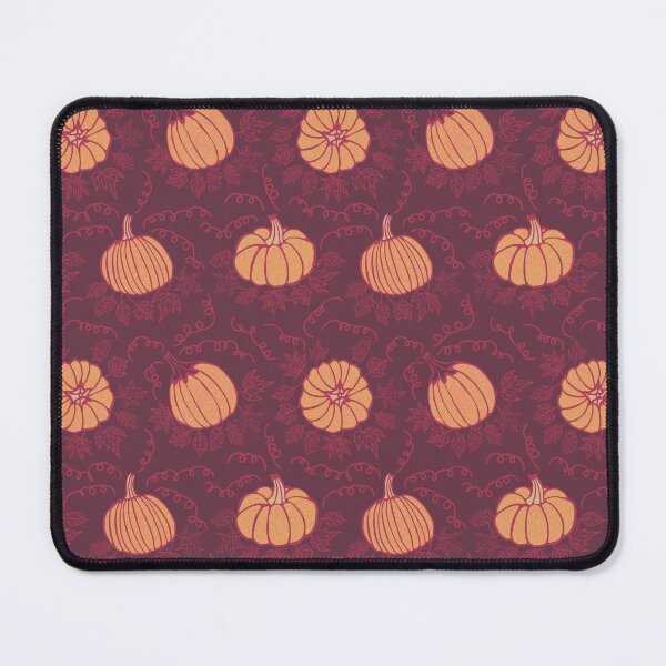Item preview, pumpkin meadow – Red-Wine Autumn Leaves & Pumpkin Pattern designed and sold by k-rastory.