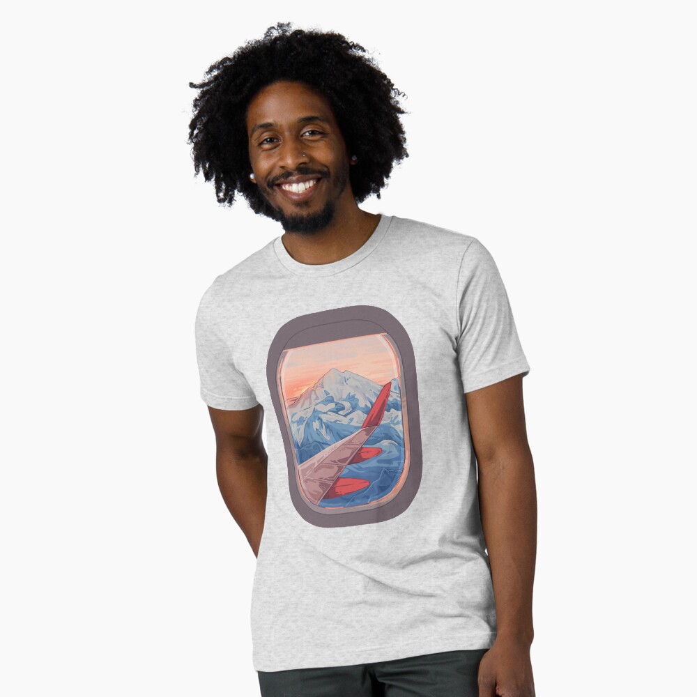 Vista previa del artículo con la obra «Camiseta de tejido mixto», diseñado y vendido por flaroh.
