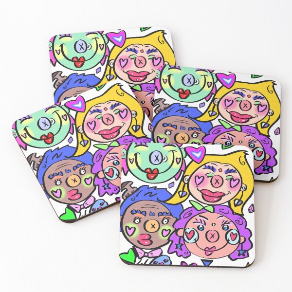 Item preview, Expressive Chromaface with Skull and Heart Backdrop  designed and sold by ChromaFaces.
